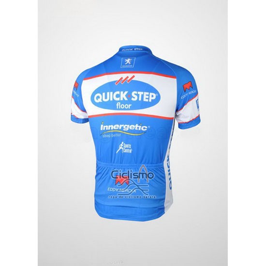 Quick Step Floor Ropa Ciclismo Culotte Corto 2010 Mangas Cortas Azur
